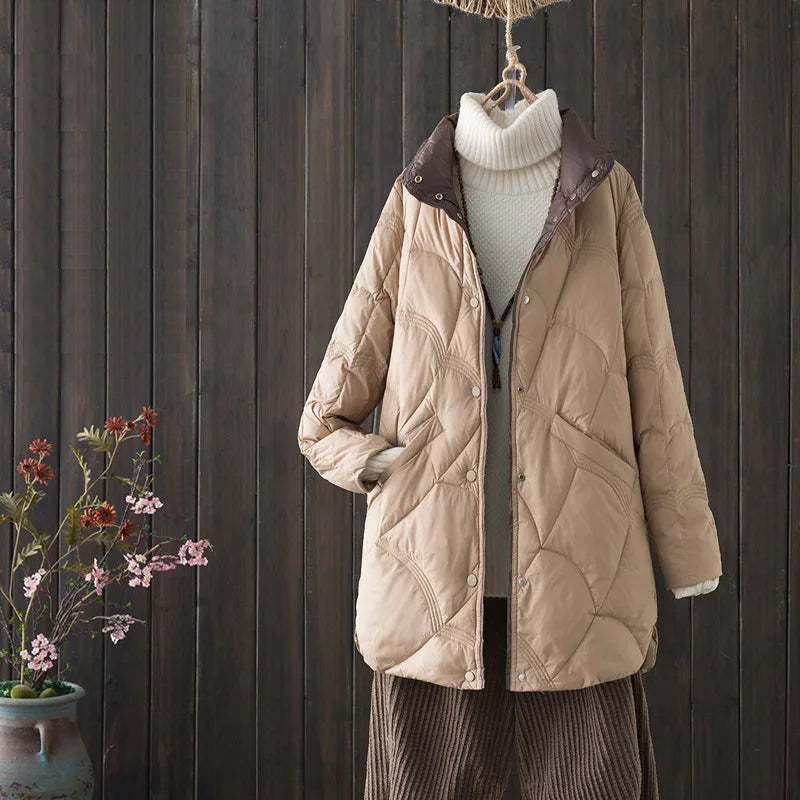 Doudoune Longue Femme Légère