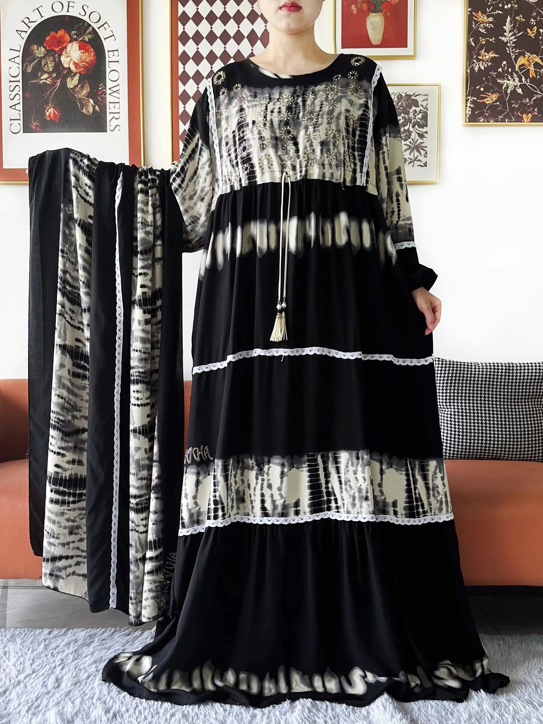 Abaya Femme Dubaï Longue Élégante
