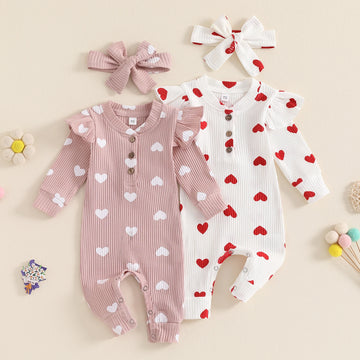 Combinaison Bébé Fille Cœur