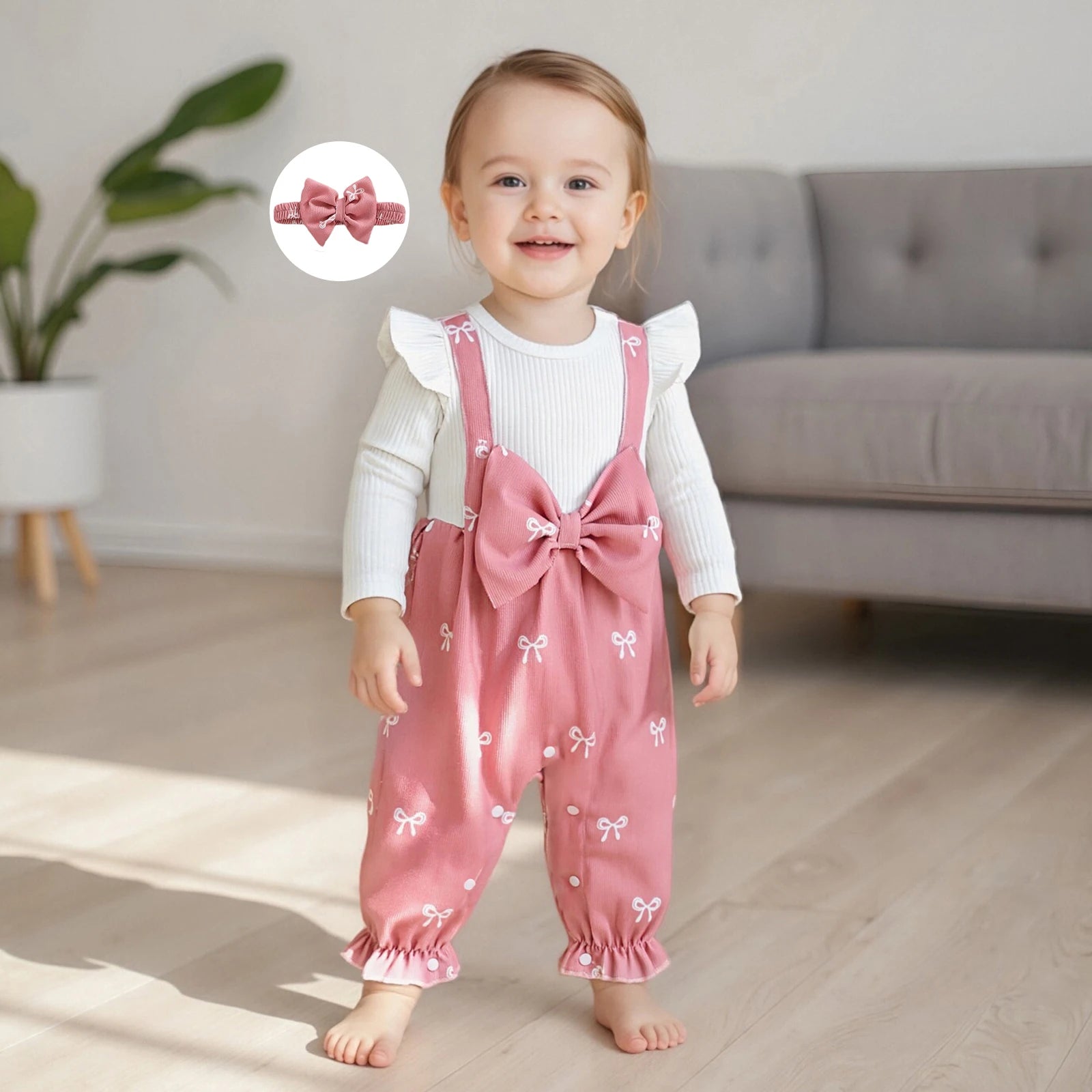 Combinaison Bébé Fille Nœud