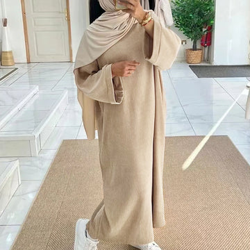 Abaya Femme Velours Hiver Élégante