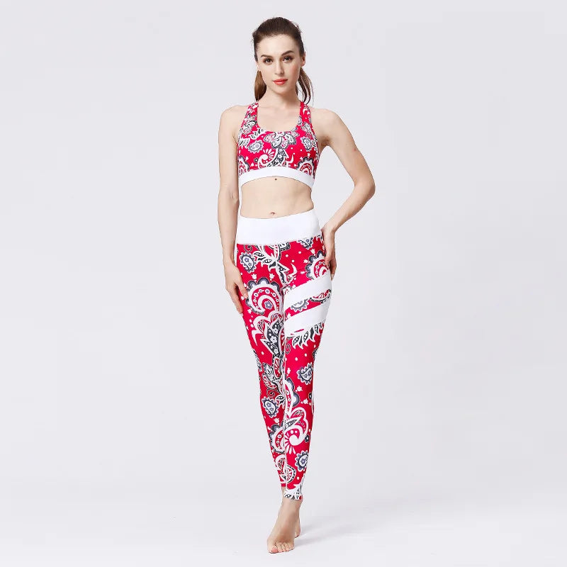 Ensemble Sport Femme Fleuri