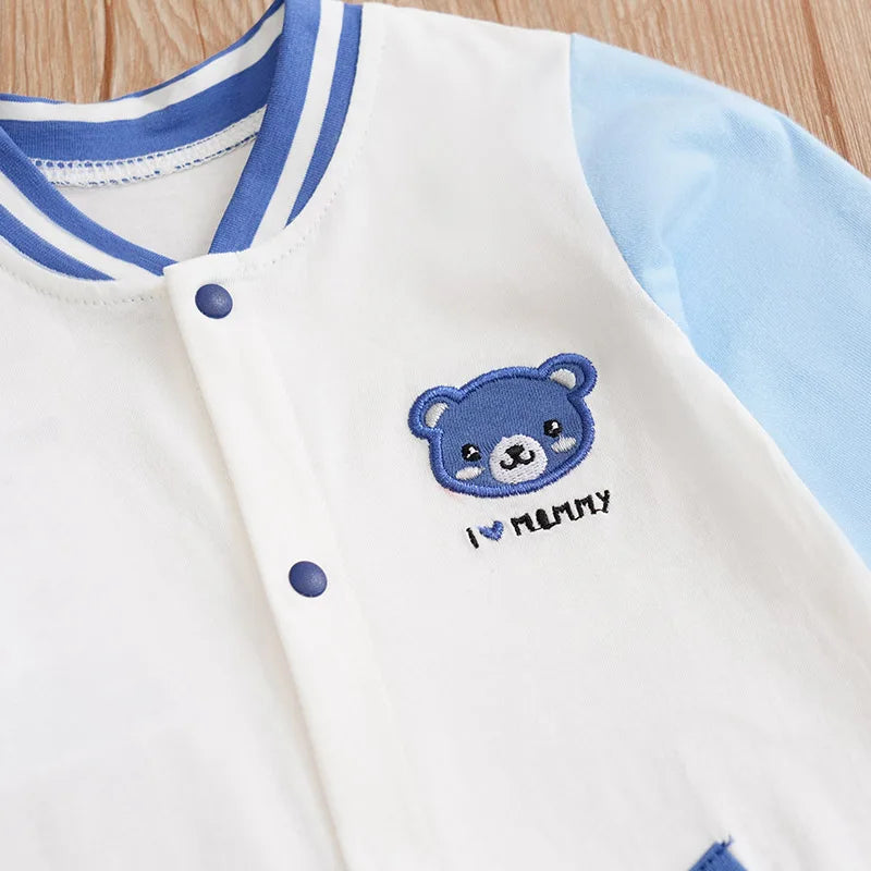 Rompers Bébé Ours Bleu