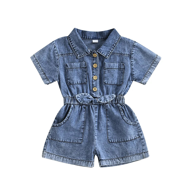 Salopette Bébé Fille Denim
