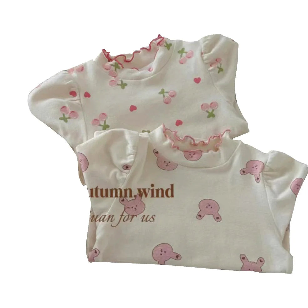 T-shirt Fille Manches Longues