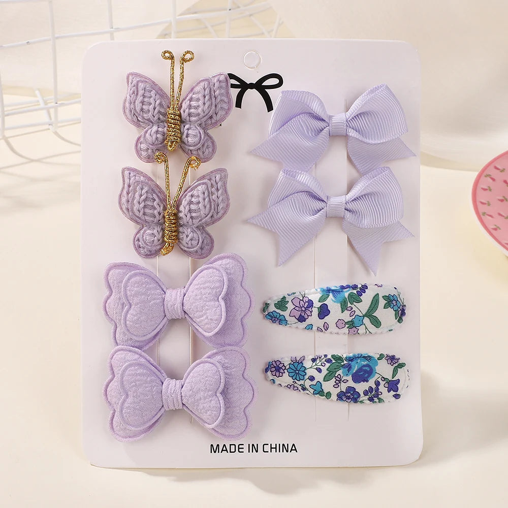 Lot Barrettes Papillon Bébé