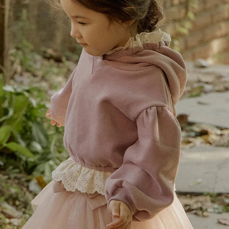 Pull Velours Fille Hiver