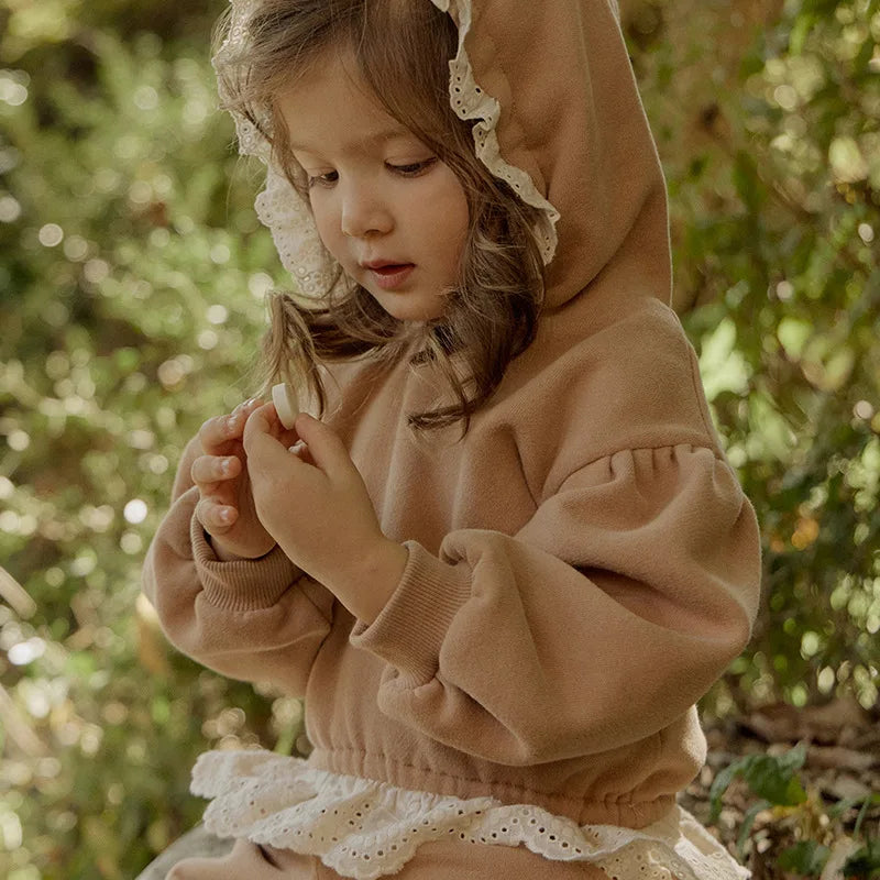 Pull Velours Fille Hiver