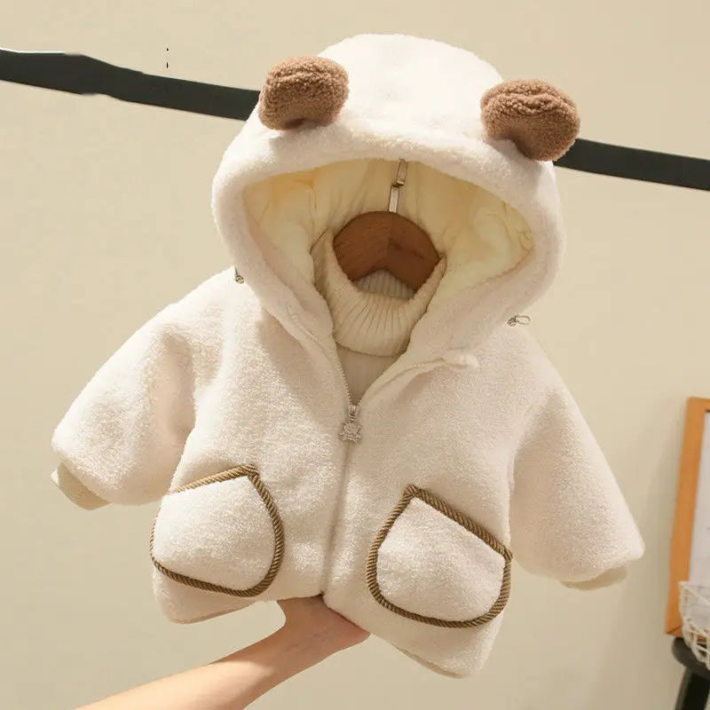 Manteau Bébé Velours Chaud