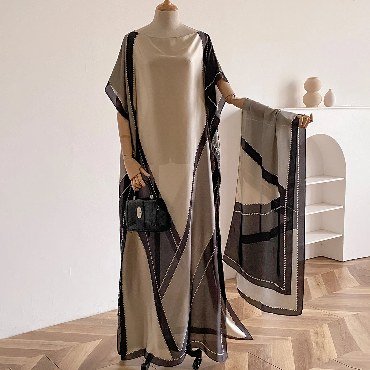 Robes africaines d'été à la mode pour femmes Soie imprimée élégante