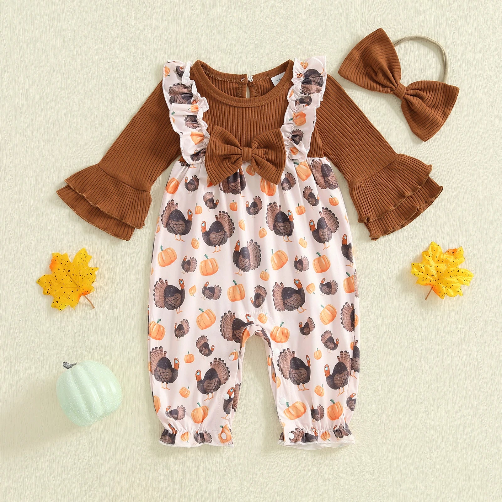 Combinaison Bébé Fille Citrouille
