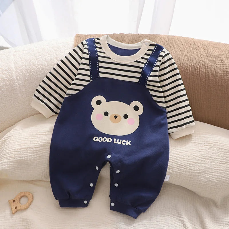 Combinaison Bébé Coton Automne Mignonne