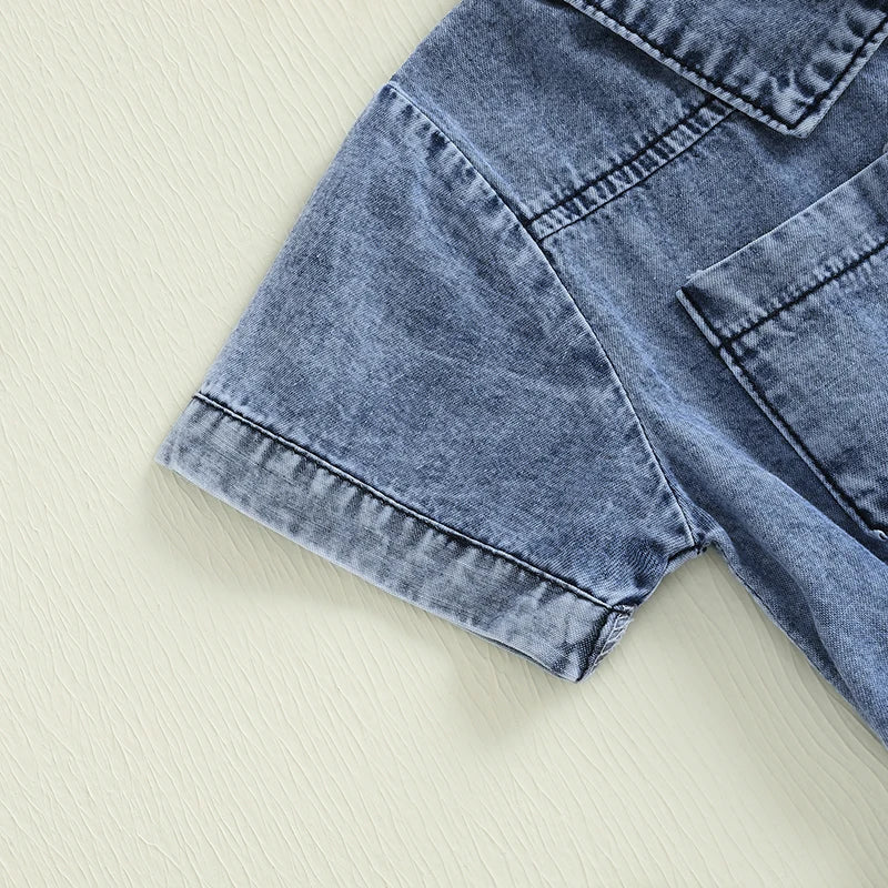 Salopette Bébé Fille Denim