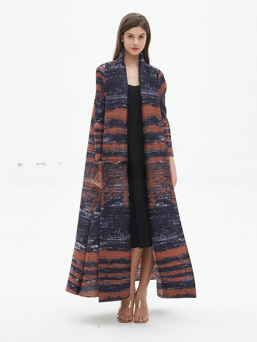 Abaya Femme Vintage Imprimé Longue