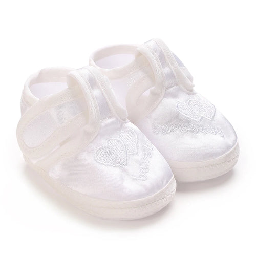 White Baptismal Shoes For Newborn Babies First Pair Of Baptismal Shoes