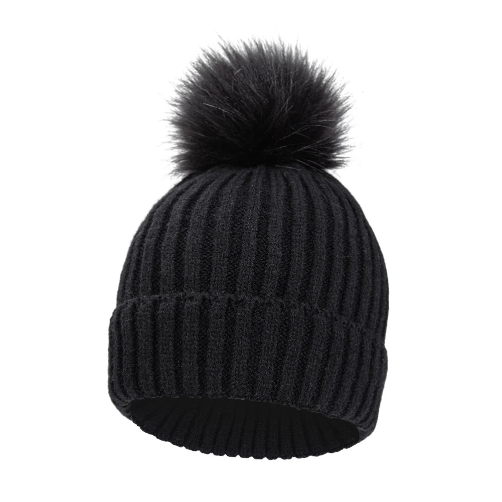 Bonnet Bébé Pompon Hiver
