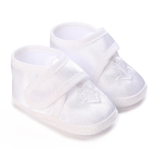 White Baptismal Shoes For Newborn Babies First Pair Of Baptismal Shoes