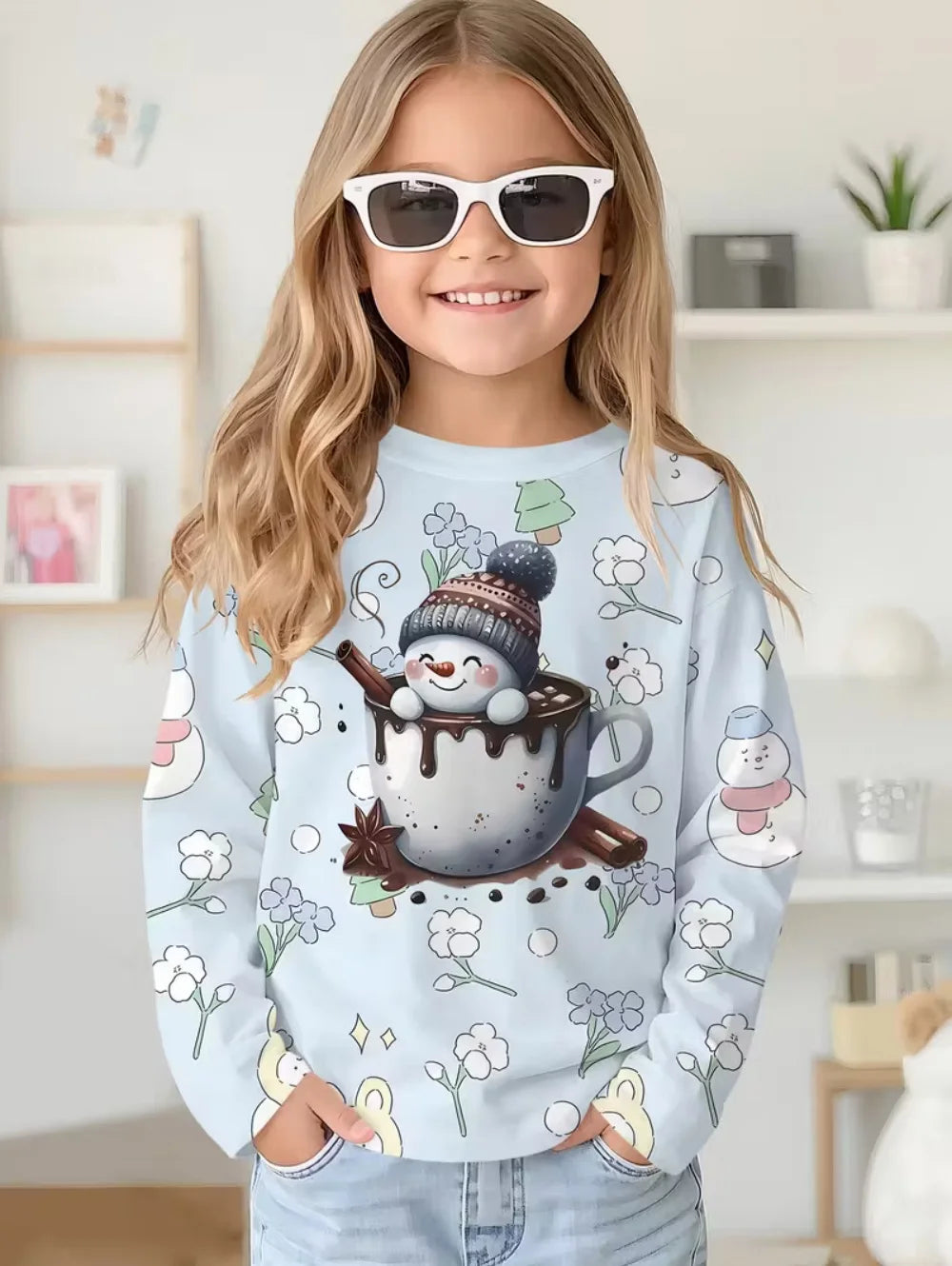 T-shirt Enfant Noël 3D