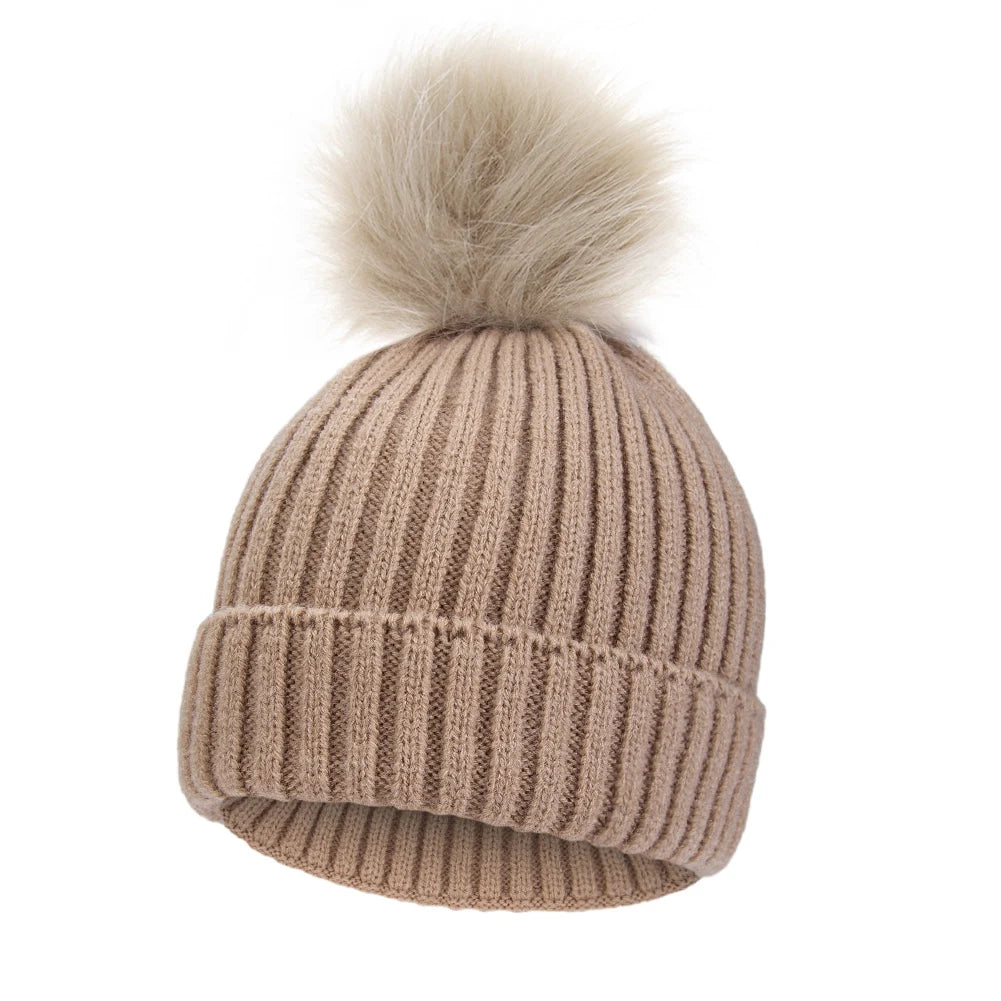 Bonnet Bébé Pompon Hiver