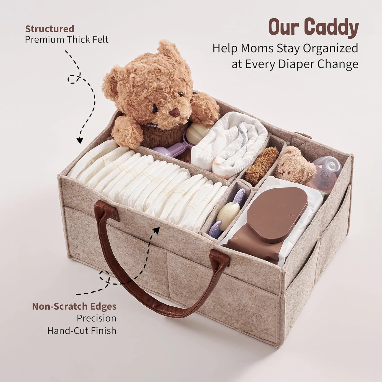 Panier Rangement Couches Bébé Portable