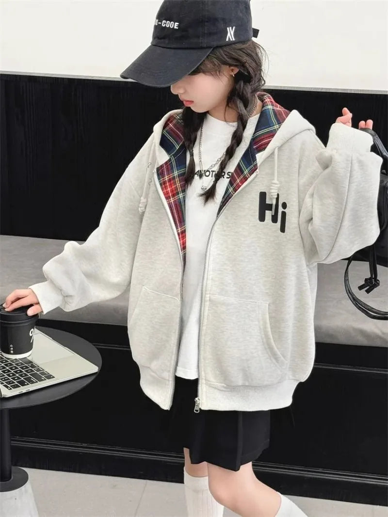 Sweat à Capuche Carreaux