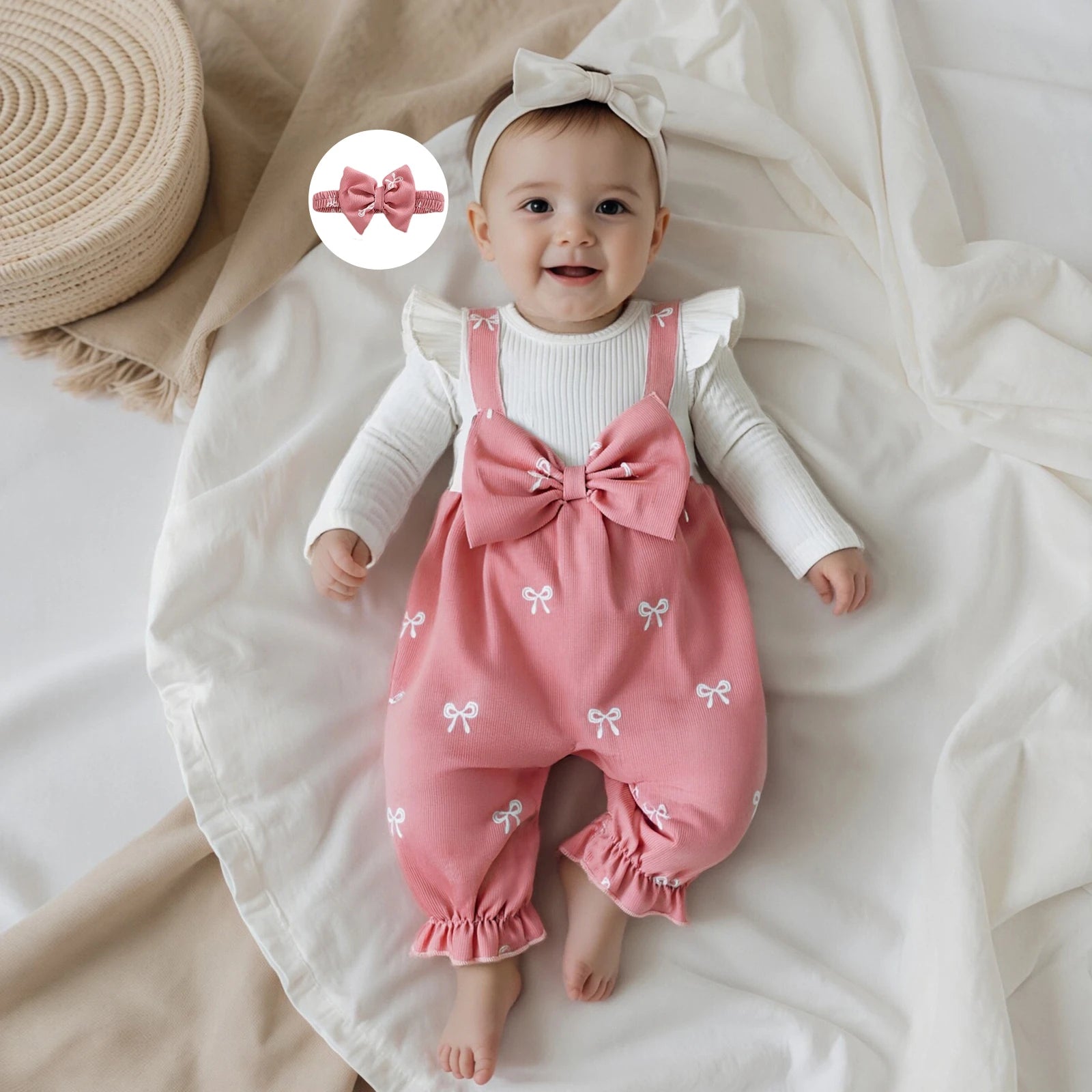 Combinaison Bébé Fille Nœud