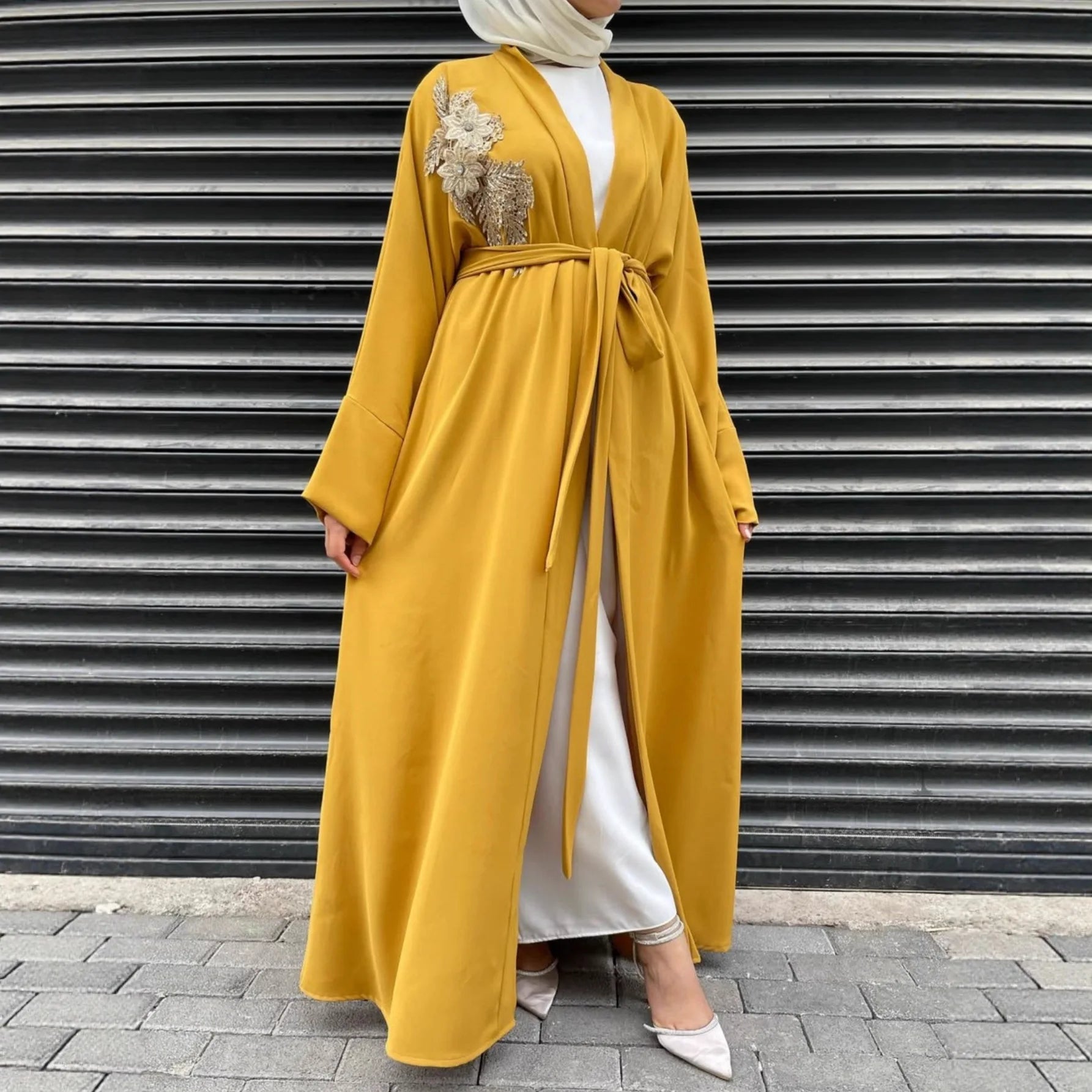 Abaya Femme Longue Brodée