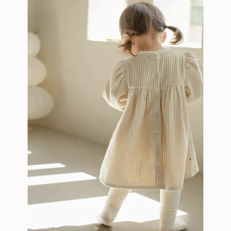 Robe Velours Fille Automne