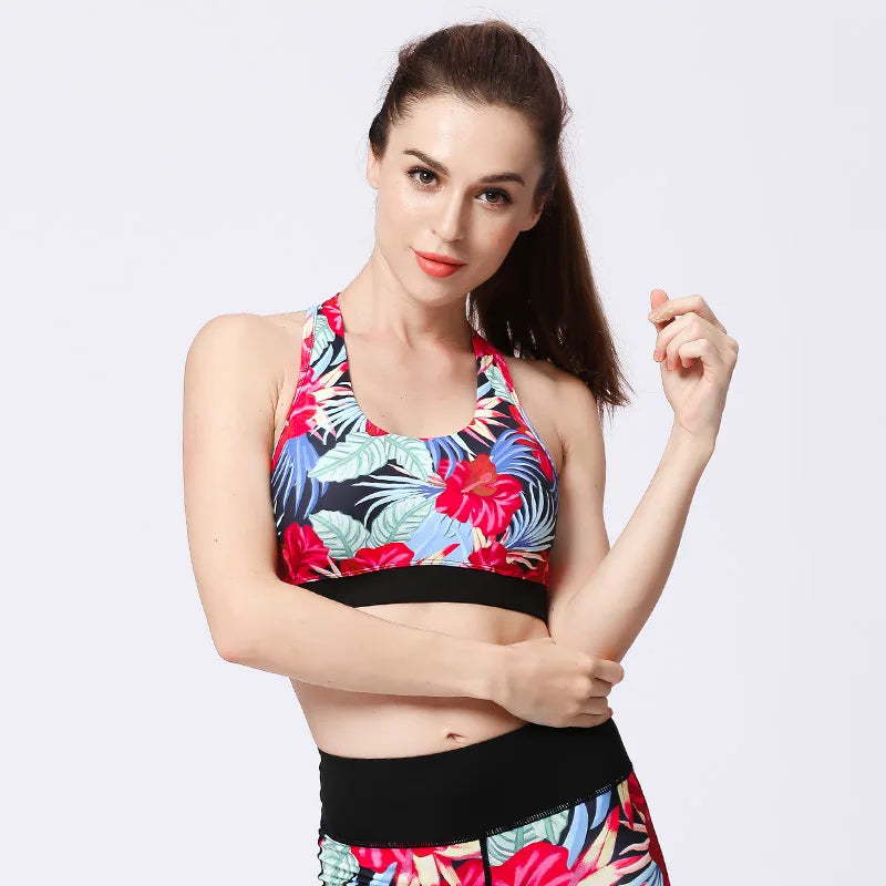 Ensemble Sport Femme Fleuri