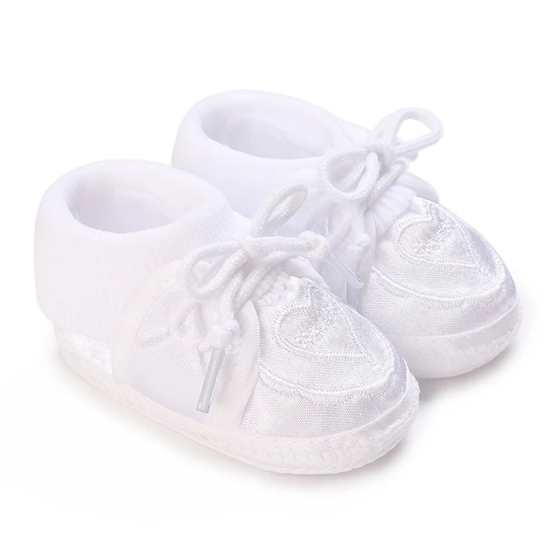 White Baptismal Shoes For Newborn Babies First Pair Of Baptismal Shoes