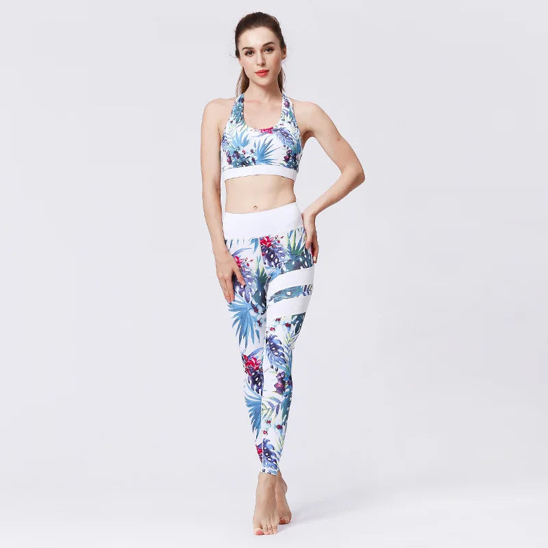 Ensemble Sport Femme Fleuri
