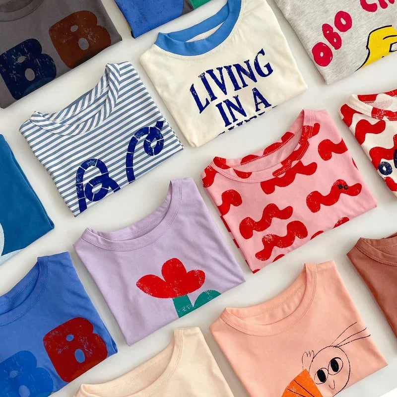 T-Shirt Bébé Coréen Été
