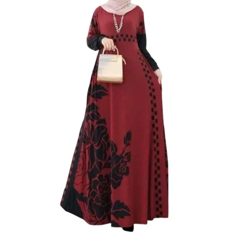 Abaya Femme Fleurie Élégante Modeste