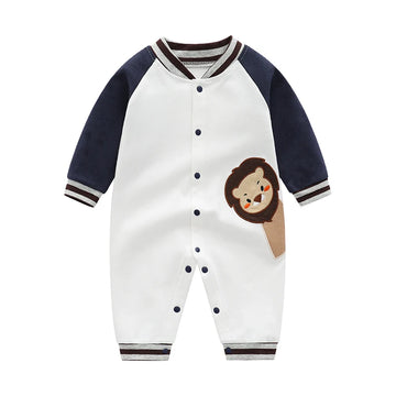 Combinaison bébé en coton manches longues – automne