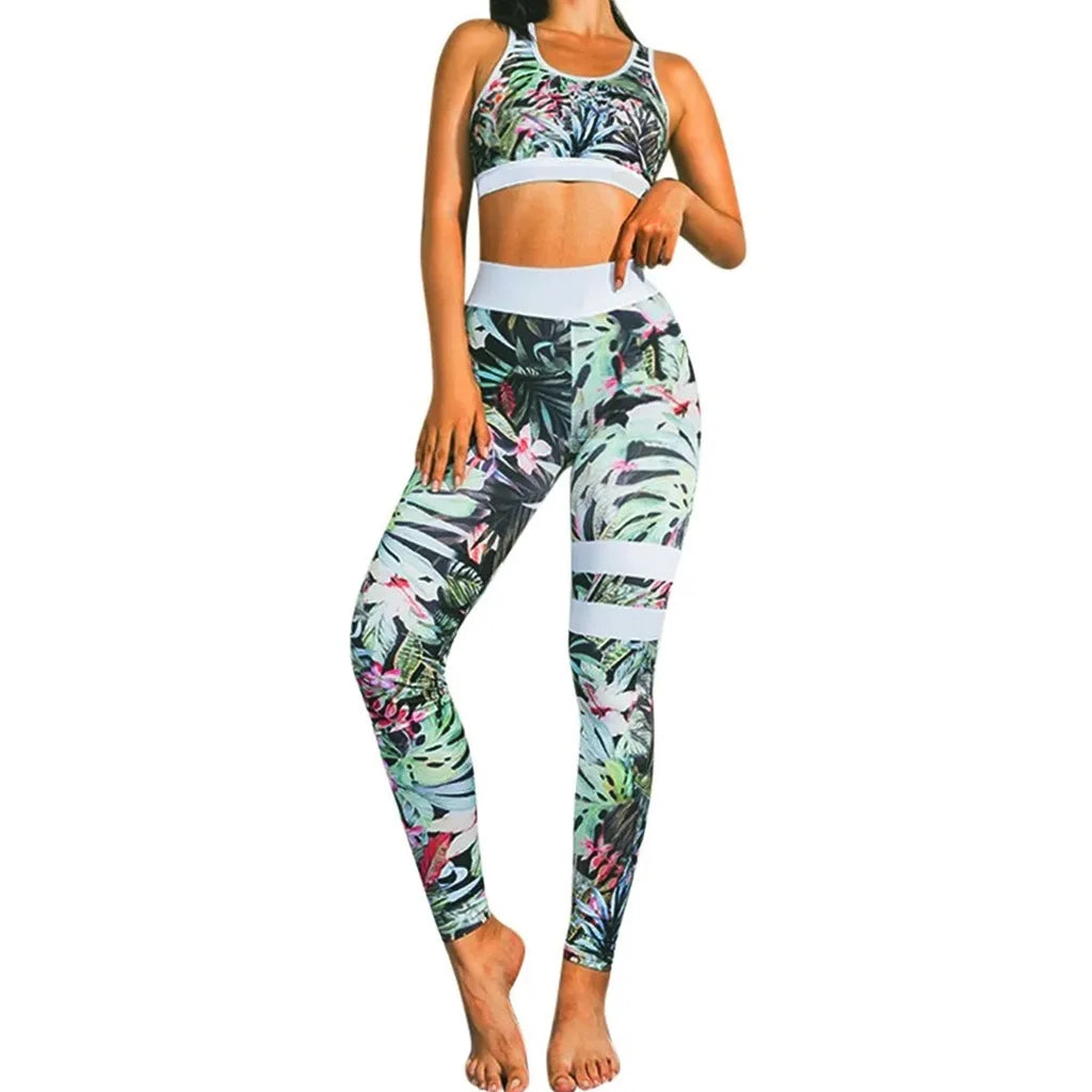 Ensemble Sport Femme Fleuri