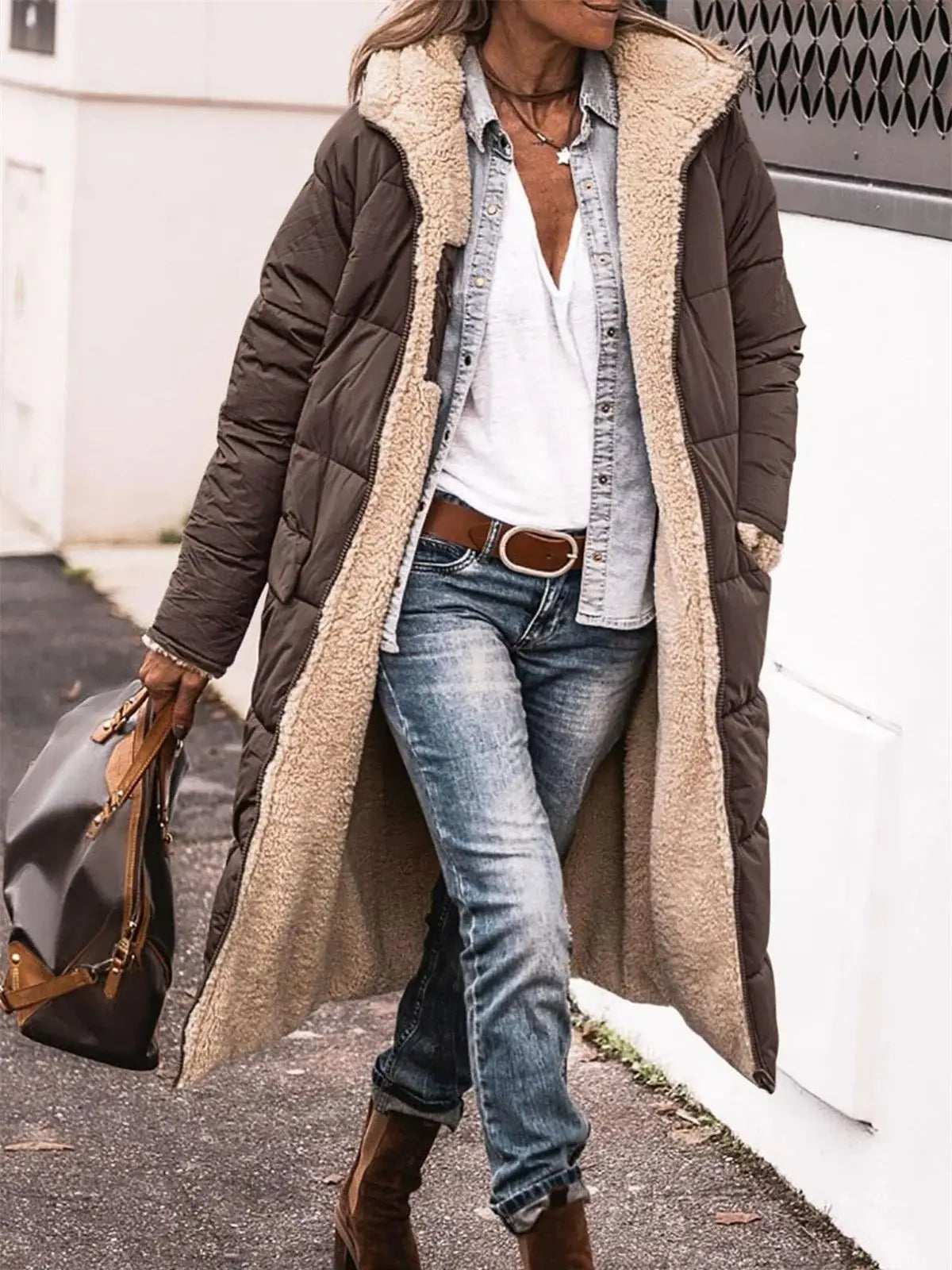 Doudoune Réversible Femme Hiver