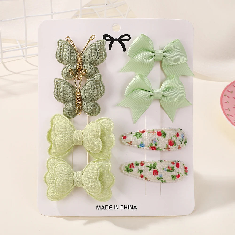 Lot Barrettes Papillon Bébé