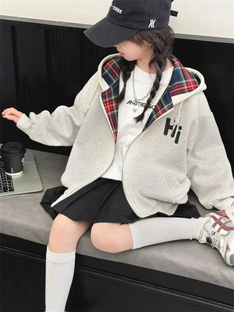 Sweat à Capuche Carreaux