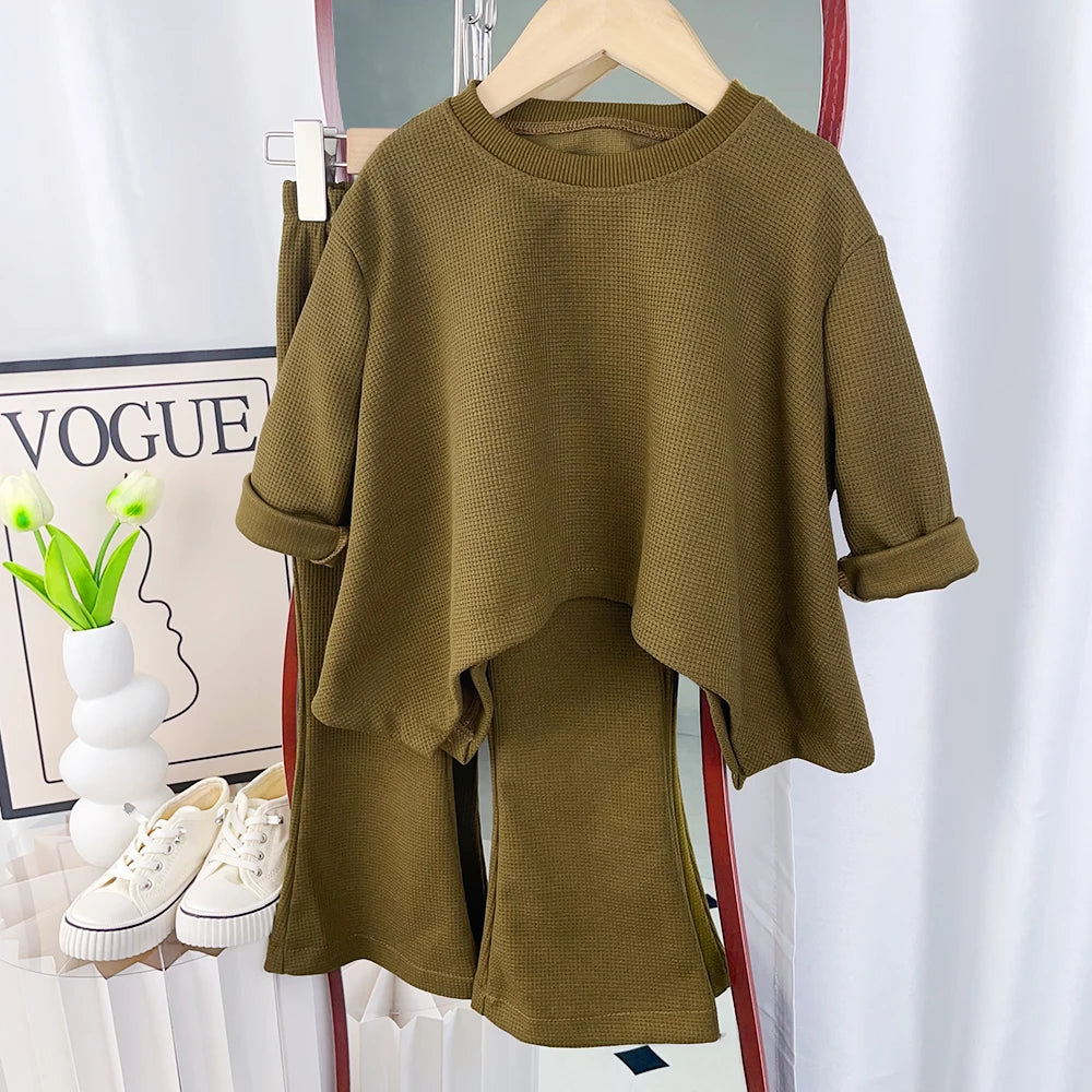 Ensemble Fille Waffle 2 Pièces