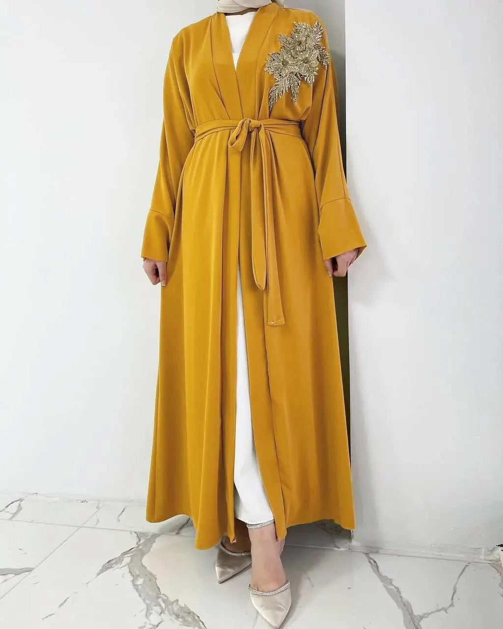 Abaya Femme Longue Brodée