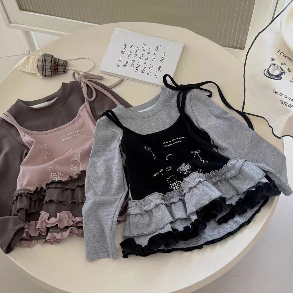 T-shirt Fille Manches Longues