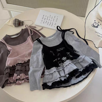 T-shirt Fille Manches Longues