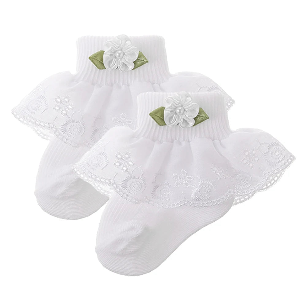 Chaussettes Princesse Bébé Fleurs