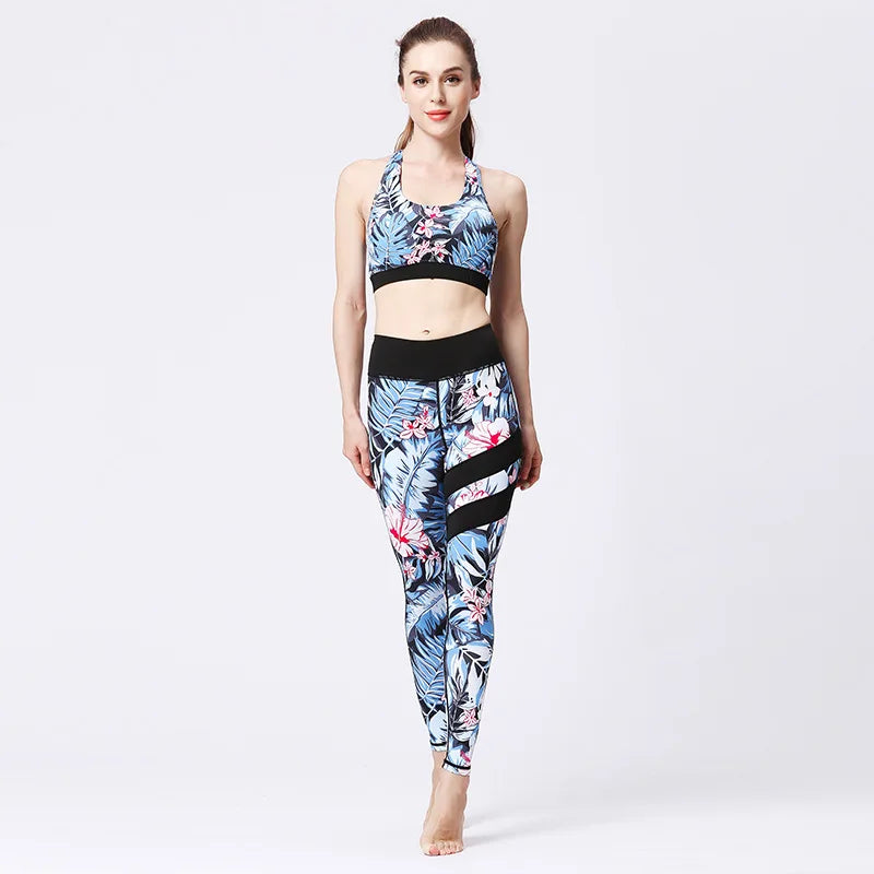 Ensemble Sport Femme Fleuri
