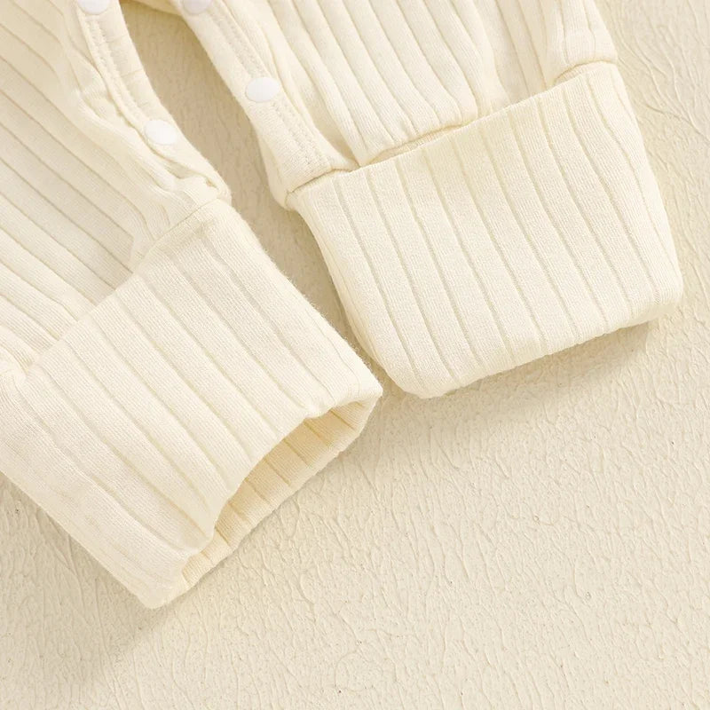 Barboteuse Bébé Côtelée Lettrée