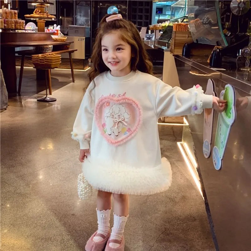 Robe Fille Patchwork Tulle