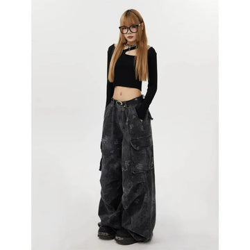 Jean Femme Large Camouflage