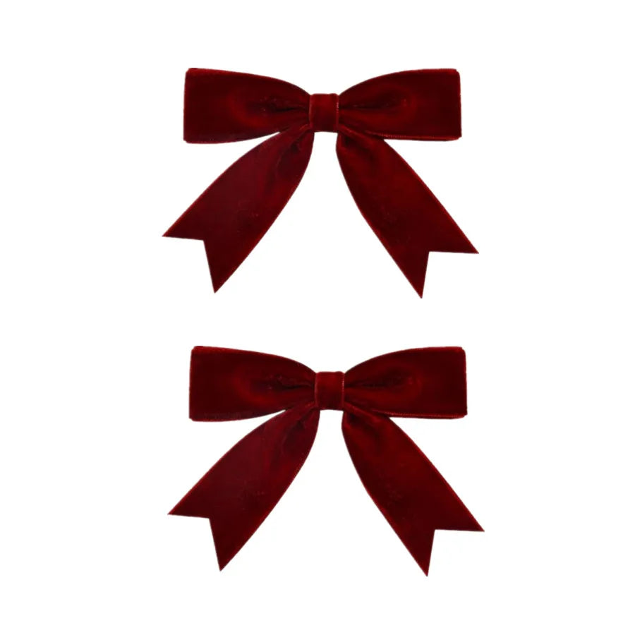 Barrettes Noël Nœud Velours