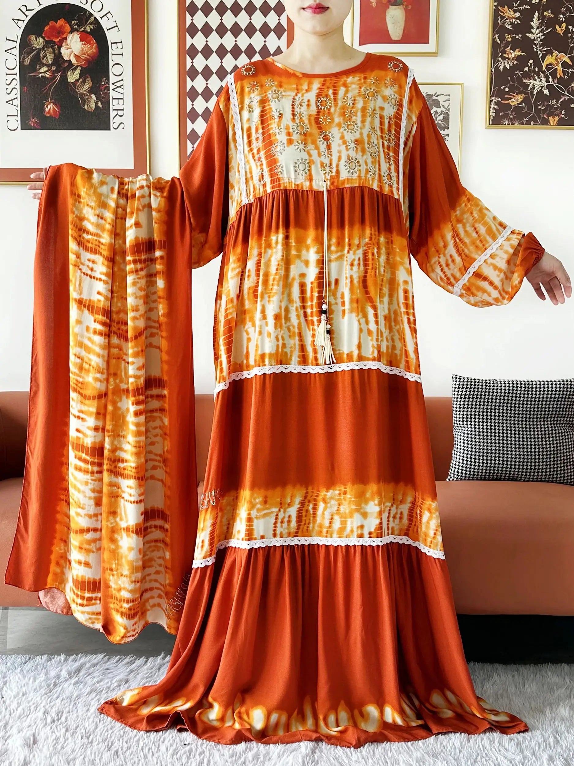 Abaya Femme Dubaï Longue Élégante