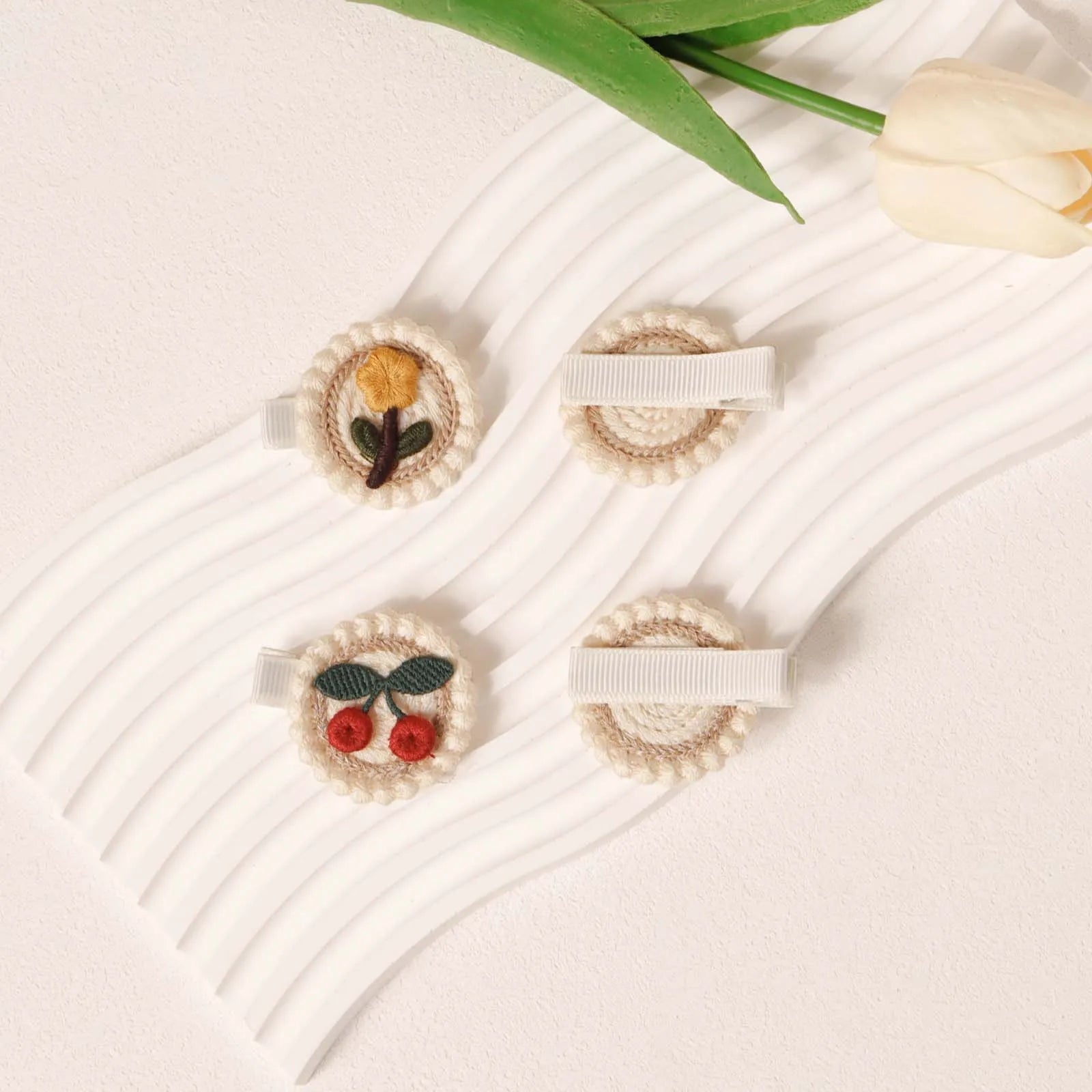 Barrettes Fleurs Bébé